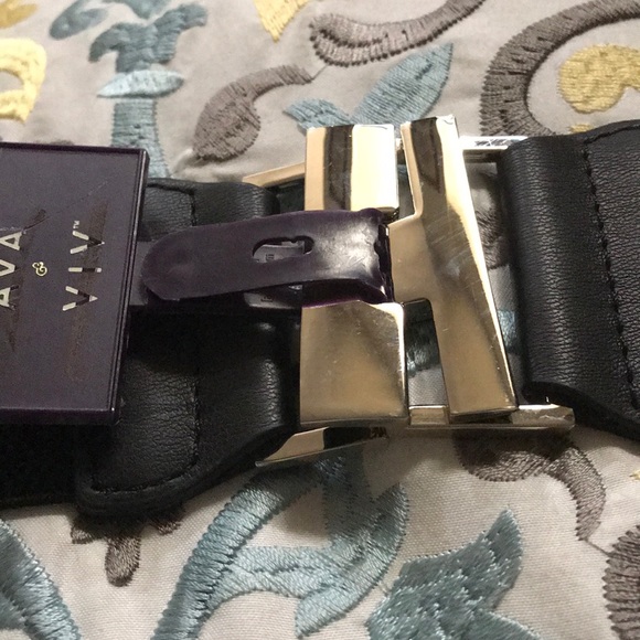 NWT Black plus size Elastic belt - Picture 5 of 7